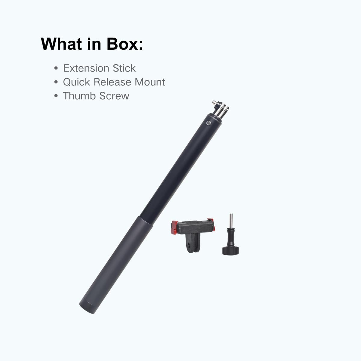 Extension Rod for DJI Osmo Action 5 Pro / 4/3, 13.8-59" Aluminum Pole with Quick Release Mount