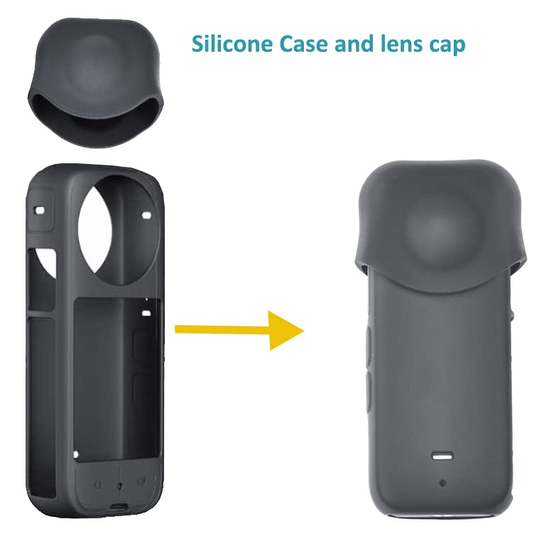 VGSION Hard Shell Portable Case Soft Sleeve Screen Protector for Insta360 X3
