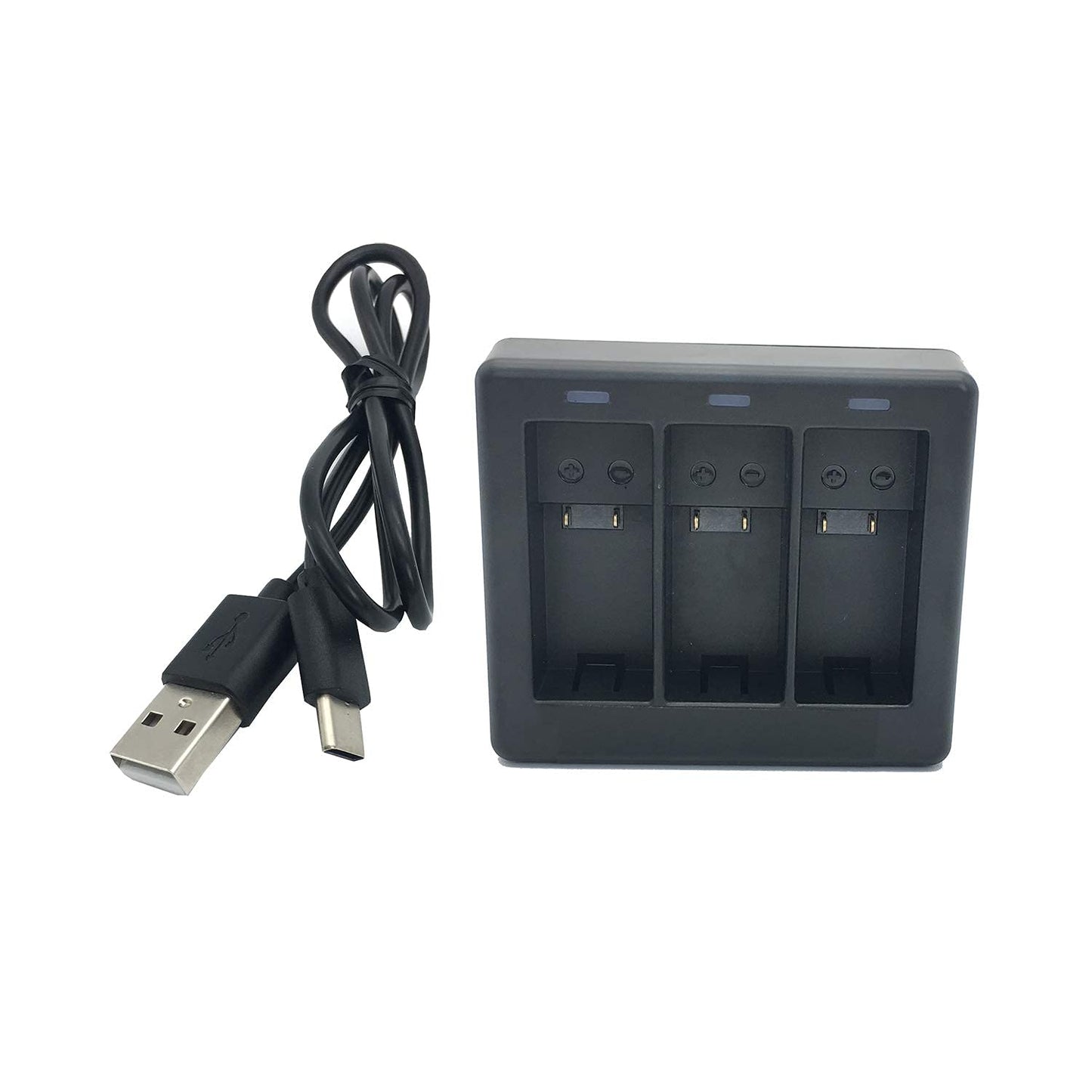 vgsion Fast Charging Charger for GoPro Hero 12/11/10/9/8 Supports 3 Batteries Charging Over Current Protection
