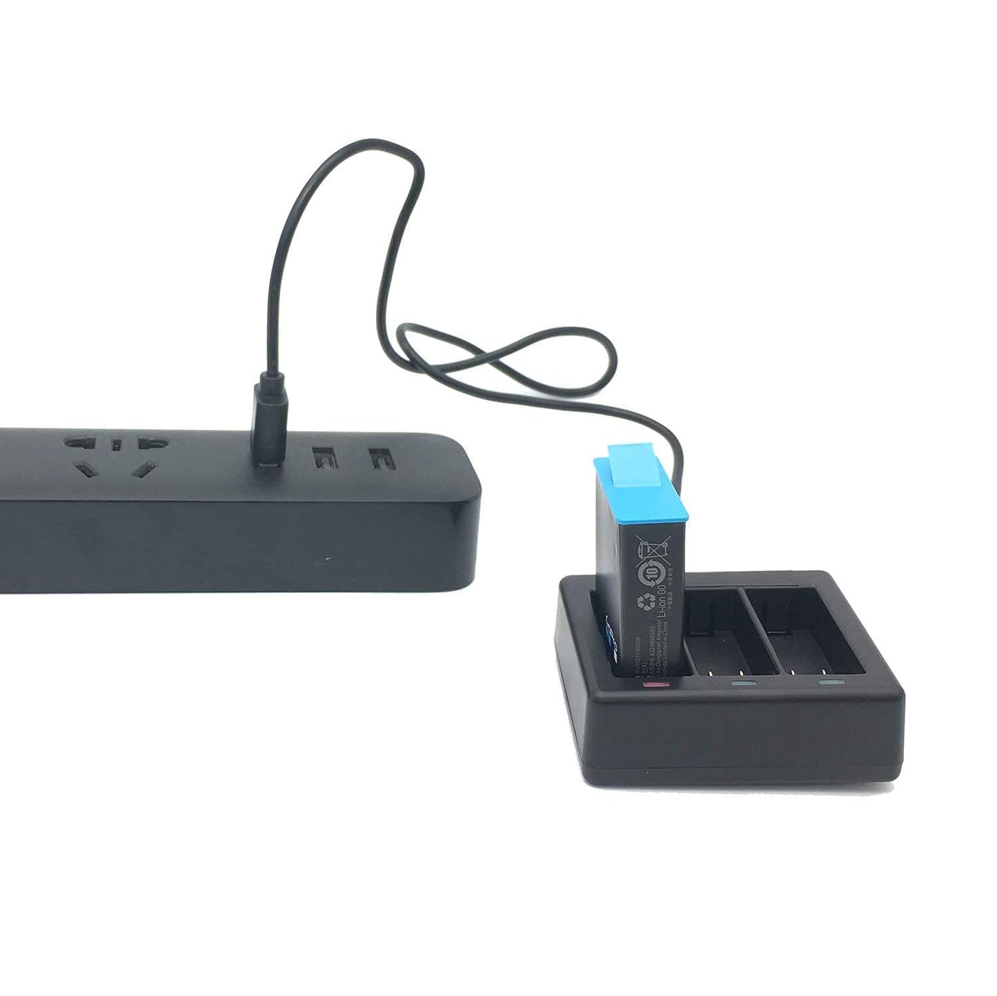 vgsion Fast Charging Charger for GoPro Hero 12/11/10/9/8 Supports 3 Batteries Charging Over Current Protection