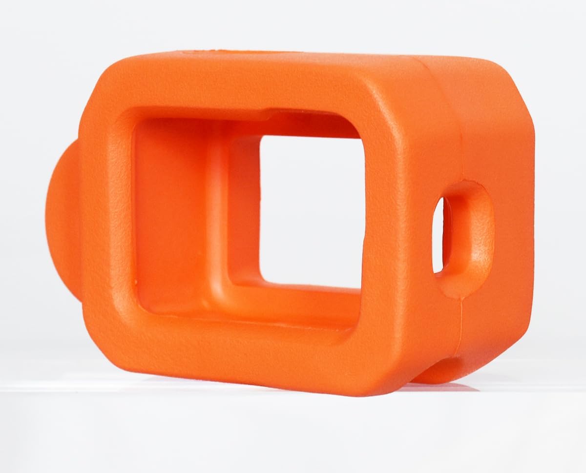 Fotoleey Floaty Hand Grip and Floaty Case for GoPro Hero 12 / Hero 13/ Hero 11, Buoyant EVA Case with Non-Slip Foam Handle, Vibrant Orange for Easy Visibility, Compatible with Quick Release Mount