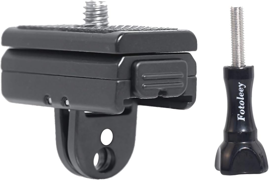 Fotoleey Magnetic Quick Release Mount for Insta360 X3, X2 - Disassemble & Switch Camera Easily, 1/4" & 2-Prong Compatible, Includes Thumb Screw