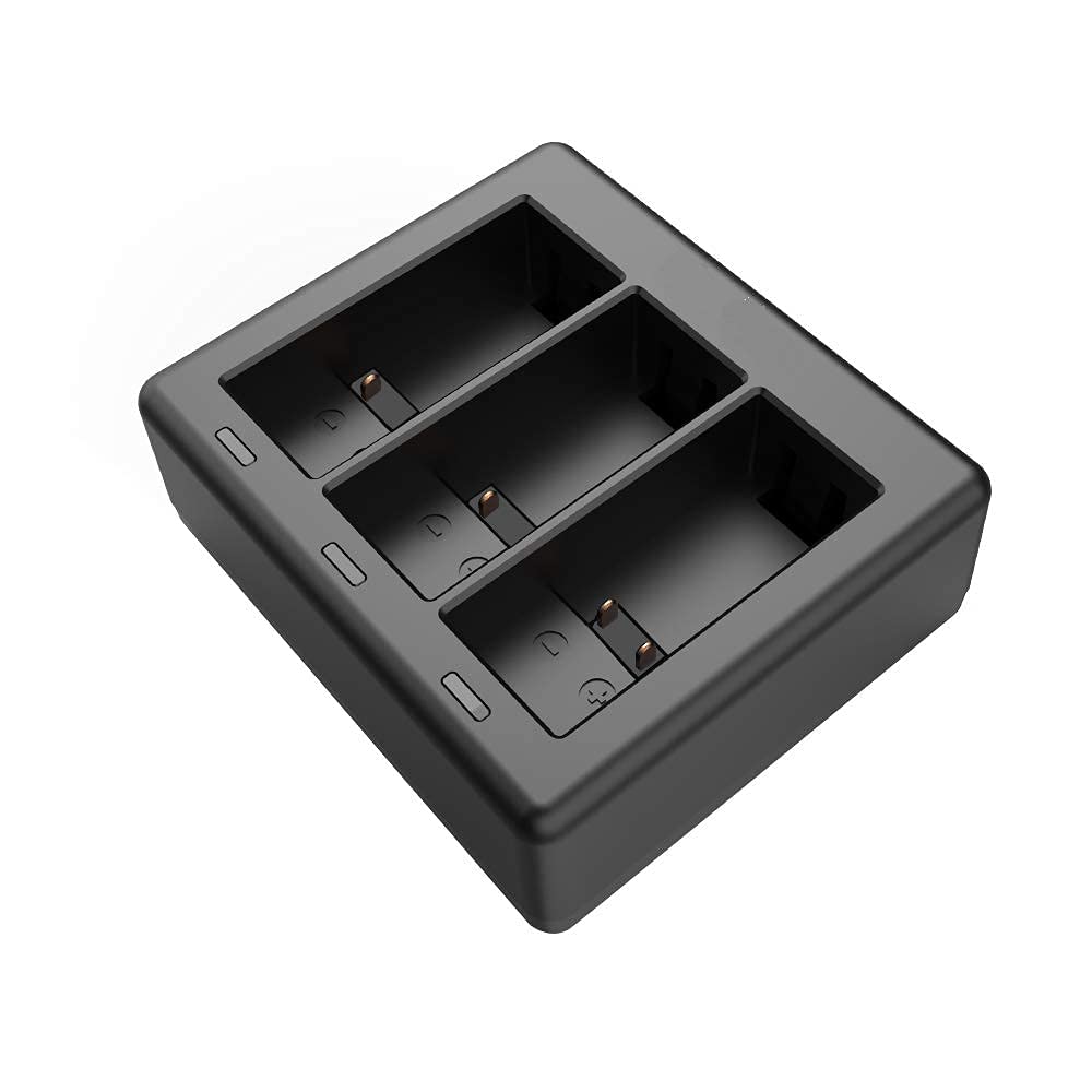 vgsion Fast Charging Charger for GoPro Hero 12/11/10/9/8 Supports 3 Batteries Charging Over Current Protection