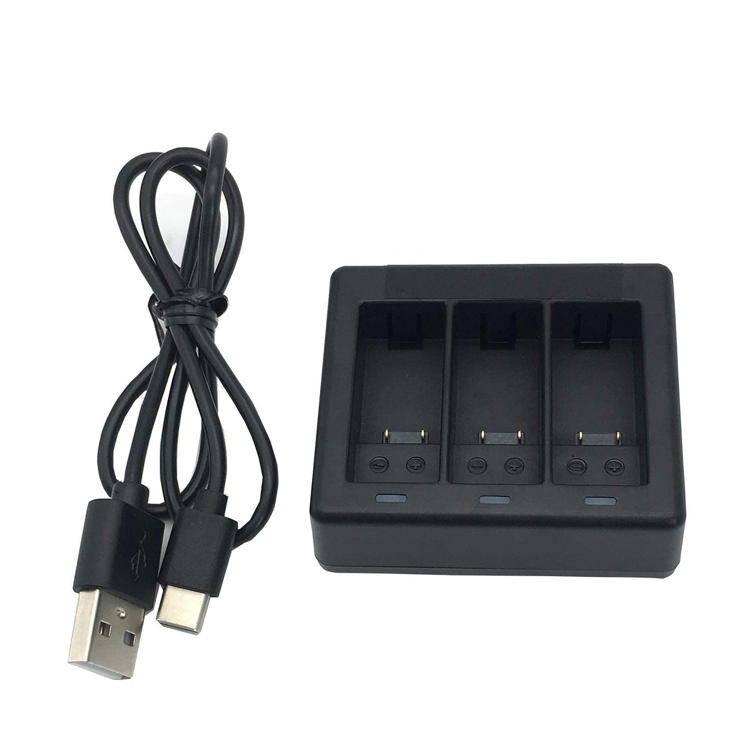 vgsion Fast Charging Charger for GoPro Hero 12/11/10/9/8 Supports 3 Batteries Charging Over Current Protection