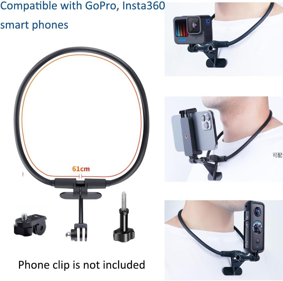Fotoleey Go 3s Accessory Kit - Camera Neck Mount, Camera Strap Mount, Head Strap, Camera Backpack Mount