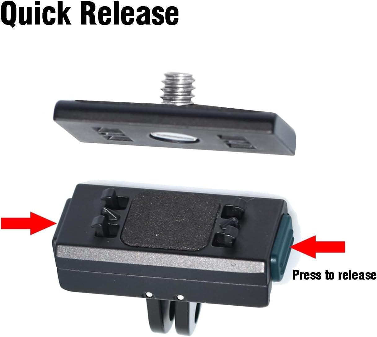Fotoleey Magnetic Quick Release Mount for Insta360 X3, X2 - Disassemble & Switch Camera Easily, 1/4" & 2-Prong Compatible, Includes Thumb Screw