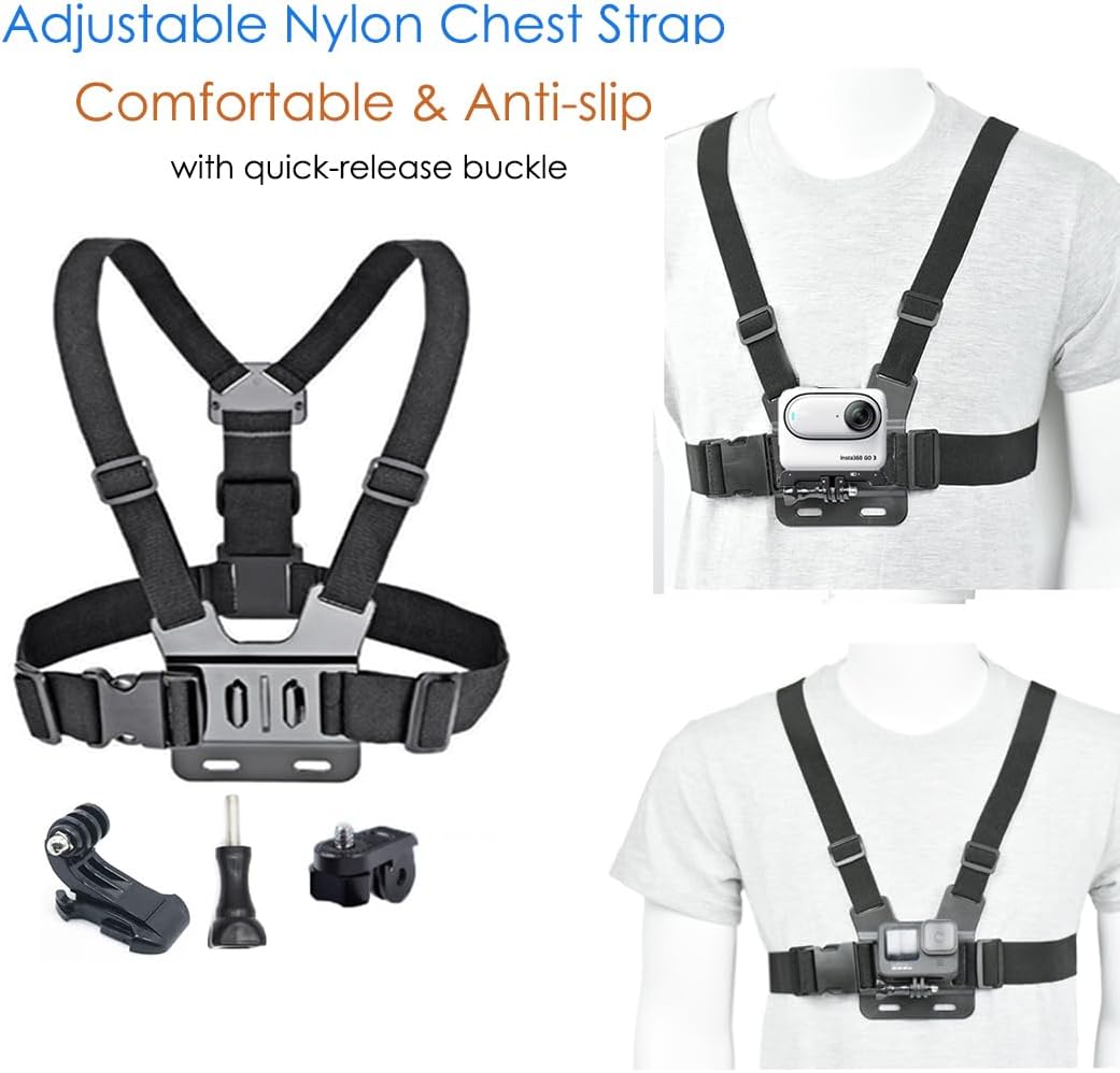 Fotoleey Go 3s Accessory Kit - Camera Neck Mount, Camera Strap Mount, Head Strap, Camera Backpack Mount