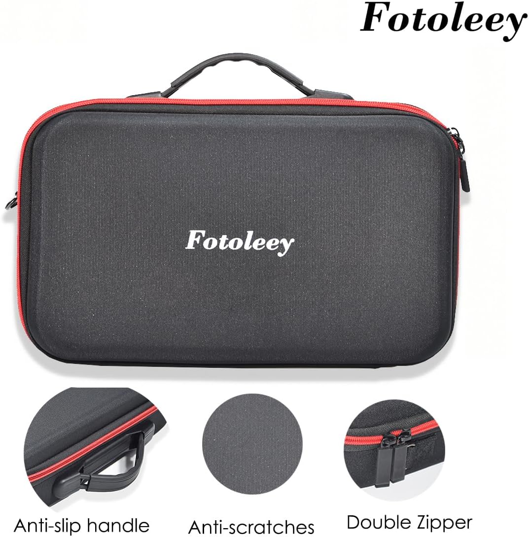 Fotoleey Insta360 X4 Travel Case, Hard Shell Camera-cases with Customized Protective Interior, Weatherproof Exterior, Shoulder Strap & Handle