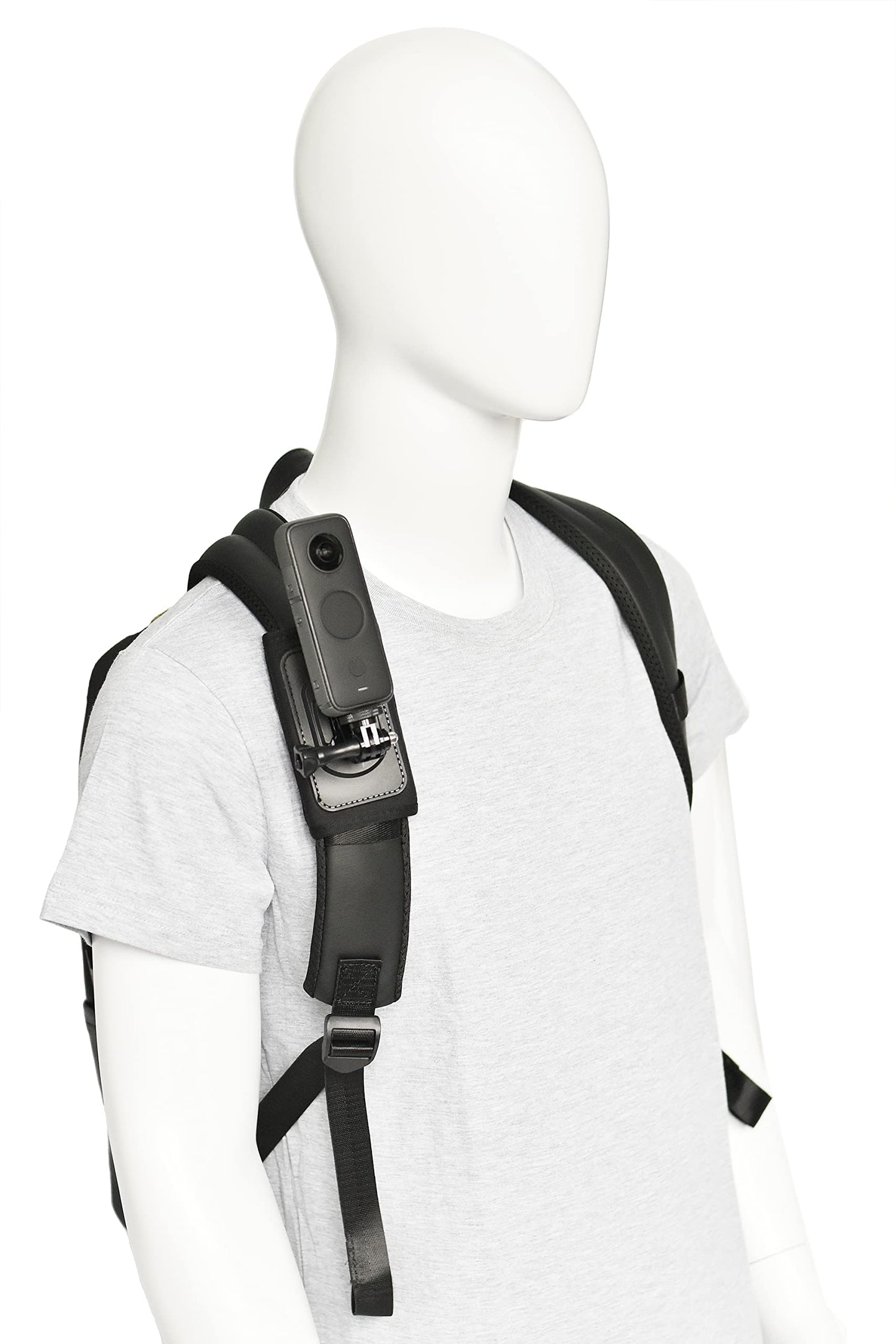 VGSION Camera Backpack Belt Mount for Insta360 One X3/ One X2/ One R / Go 2 Compatible with GoPro Hero10 /9/8/7/6 and Other Action Camera, with 1/4 Adapter