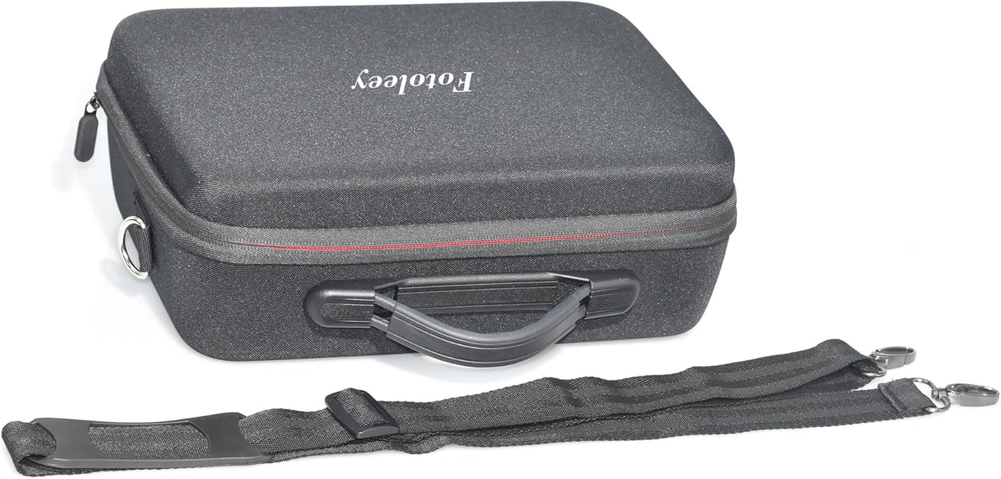 Fotoleey Travel Case for Insta360 X4, Hard Shell,Fits Waterproof Case & Selfie Stick, Includes Shoulder Strap, Handle & Pocket, Made of EVA Material, Good Protection