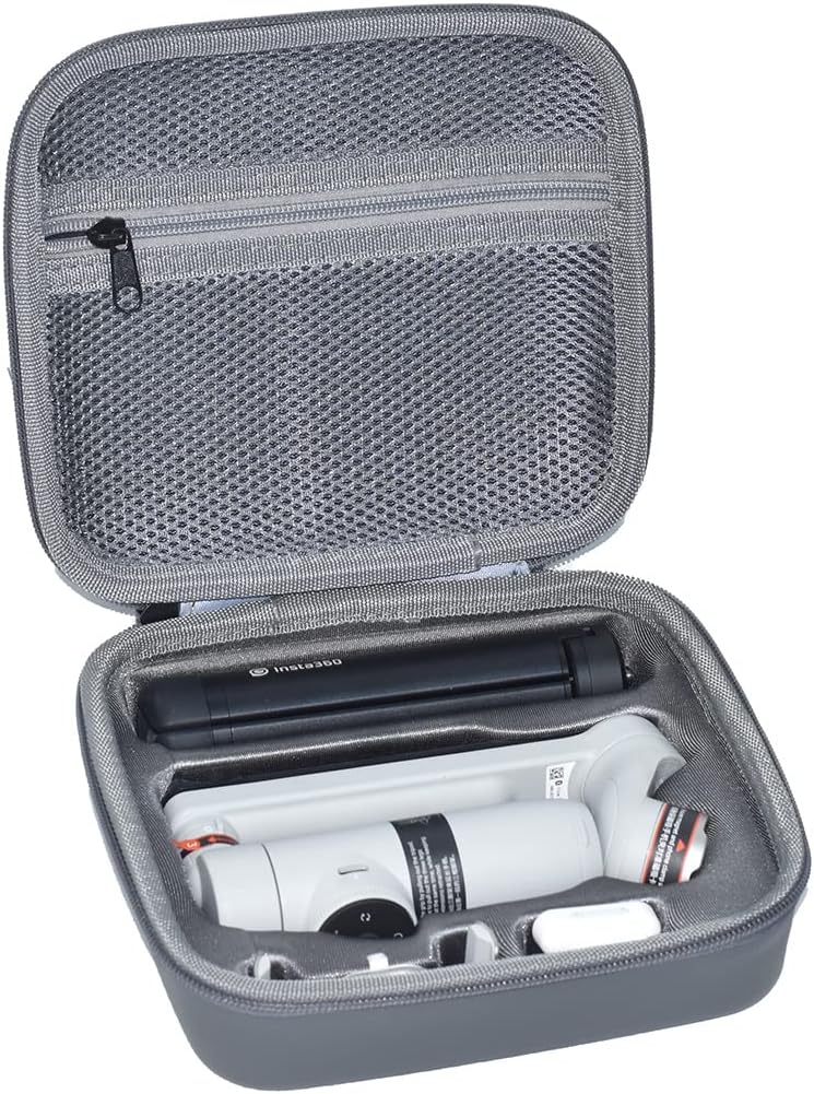 Fotoleey Carry Case for Insta360 Flow, PU Material, Stainproof, Impact Resistant