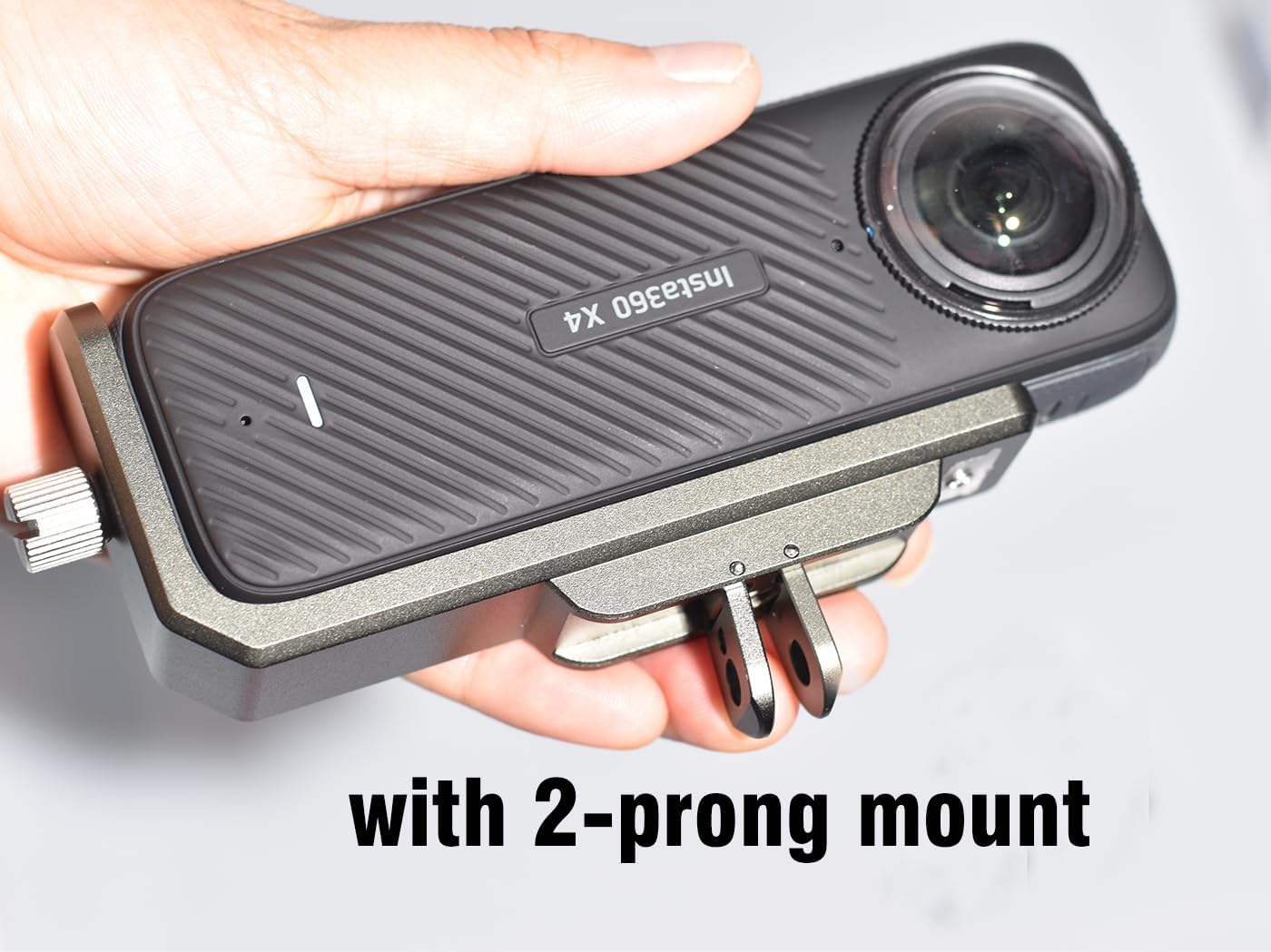 Fotoleey Horizontal Mount Metal Case for Insta360 X4, Aluminum Alloy Material