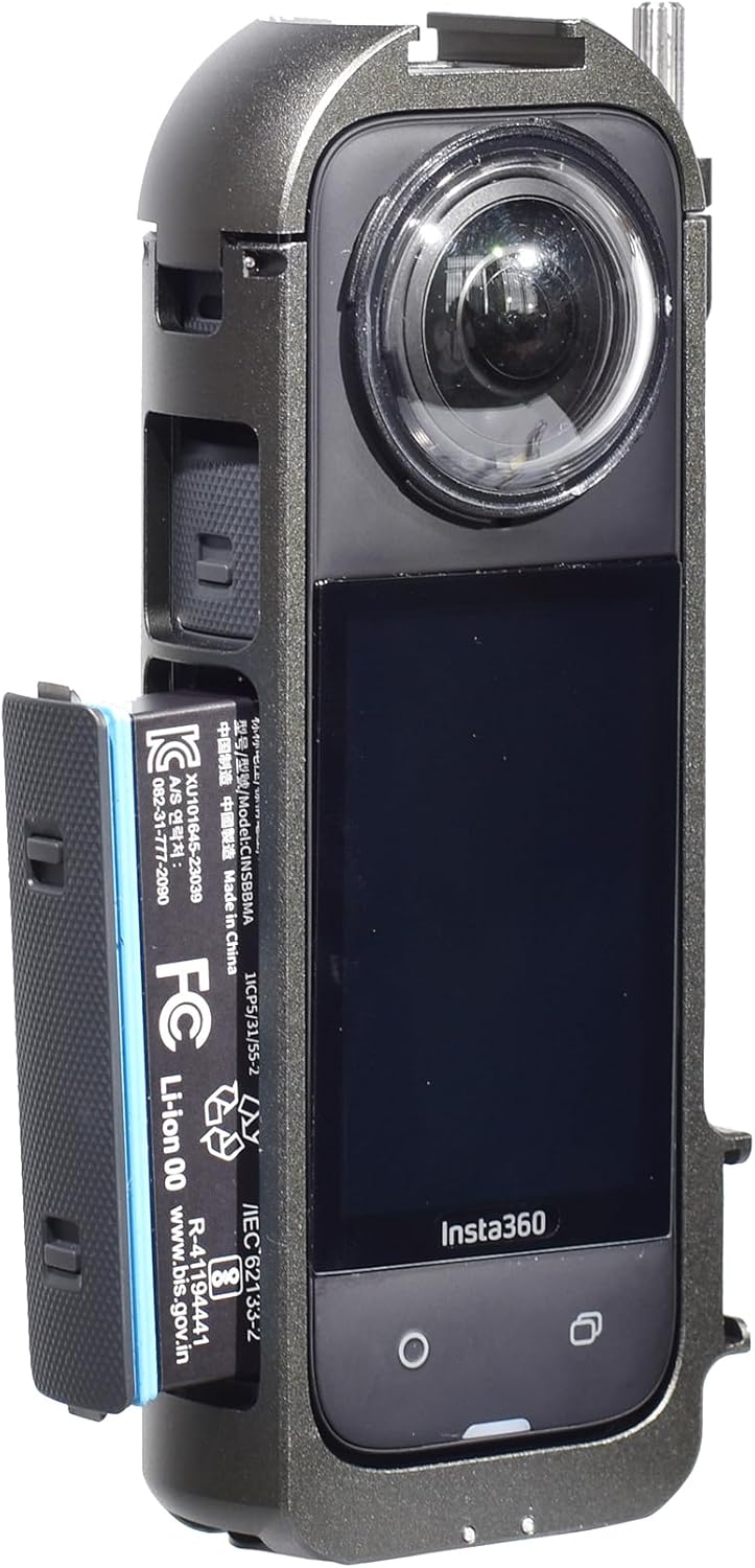 Fotoleey Metal Case for Insta360 X4 with Cold-Shoe Interface