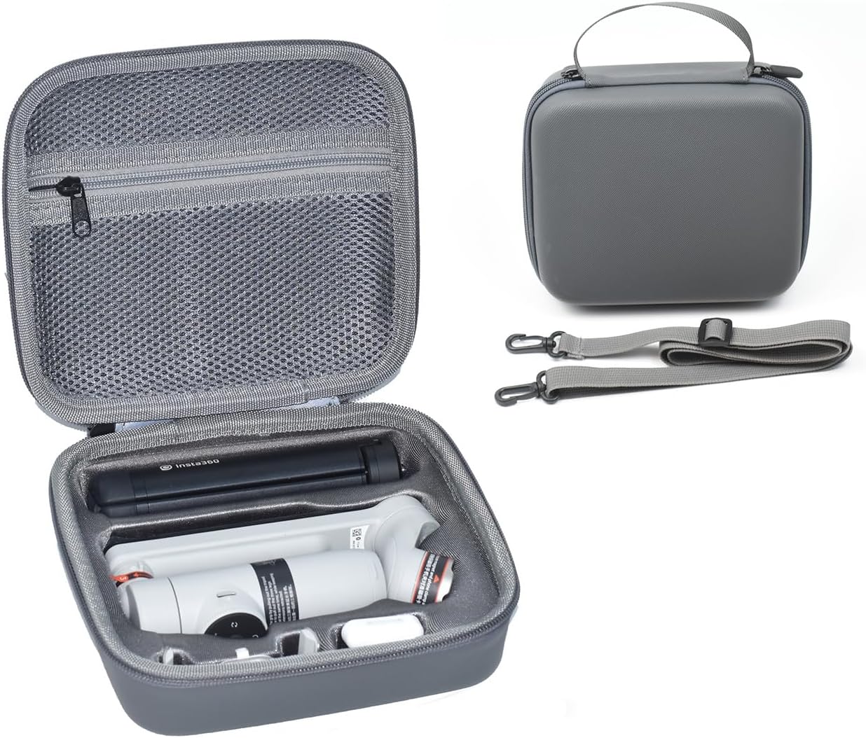 Fotoleey Carry Case for Insta360 Flow, PU Material, Stainproof, Impact Resistant