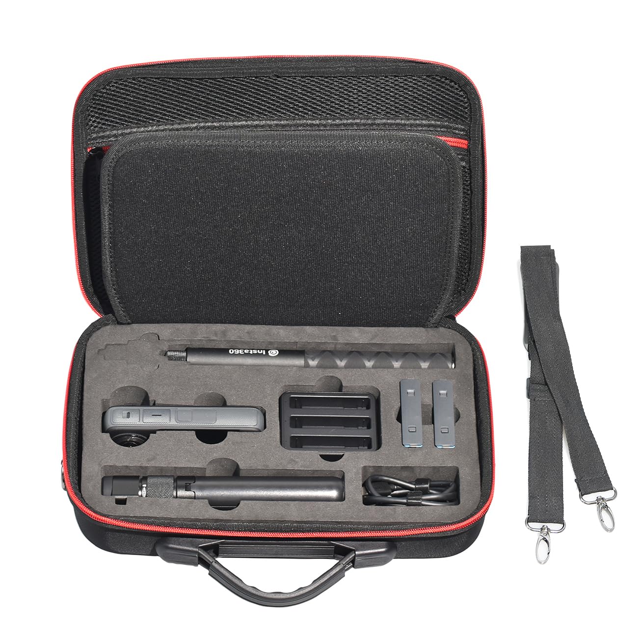 Fotoleey Carrying Case for Insta360 X4 with Shoulder Strap Hard Shell