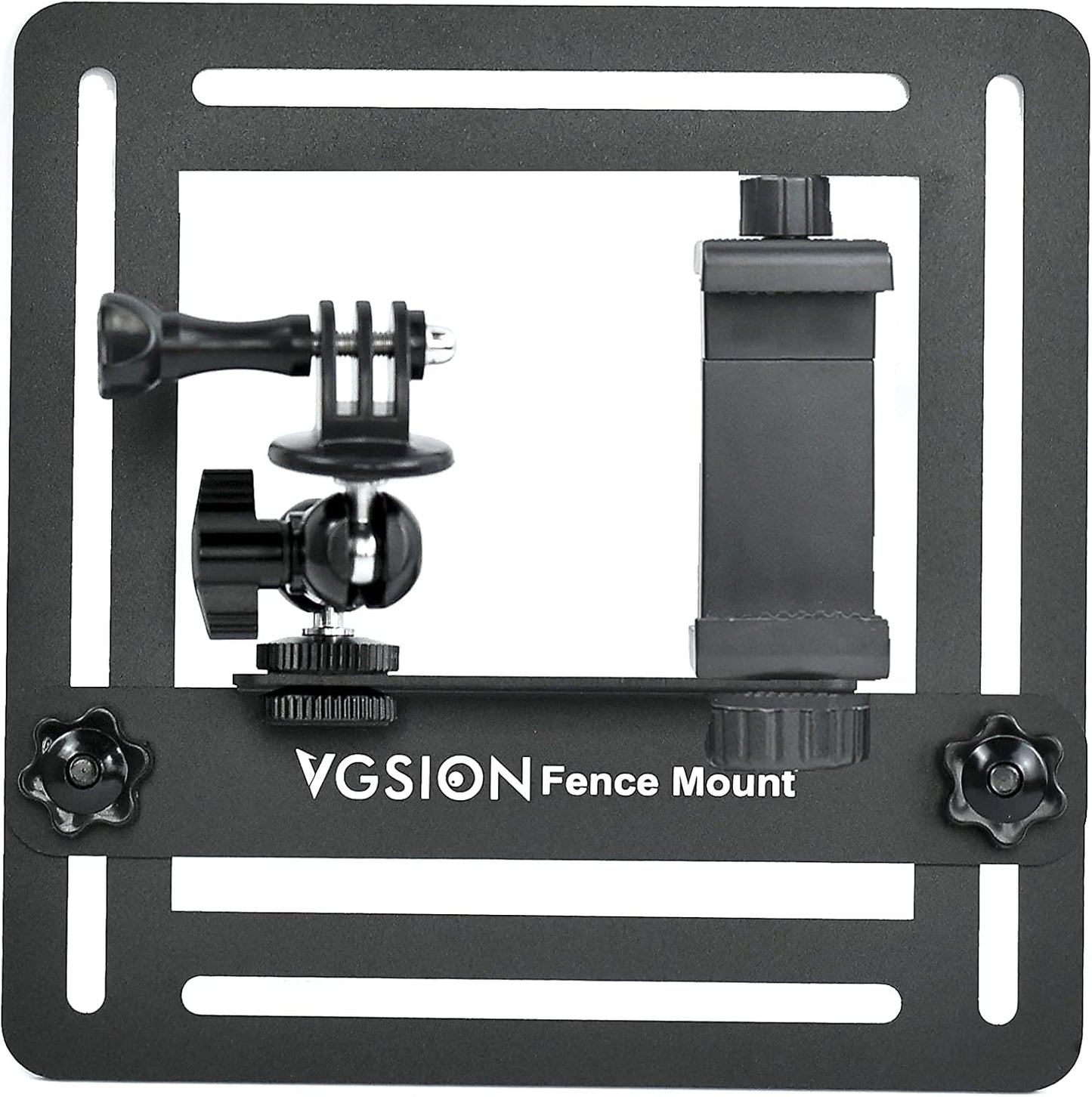 Camera Baseball Fence Mount for GoPro Hero 13, Mevo Start, Action Camera, Cell Phone, Ajustable, Secure Attachment,Support Recording While Charging Compatible with Insta360 X4, iPhone