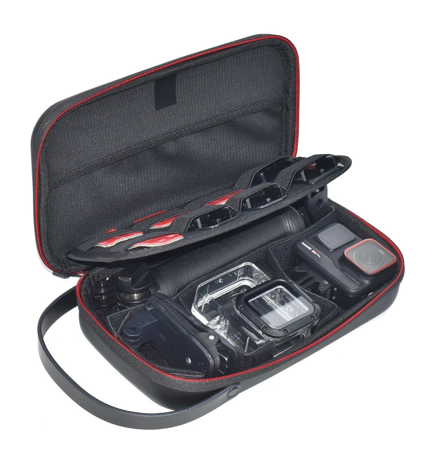 Fotoleey Carrying Case for Insta360 Ace Pro, Ace, PU Shell, Adjustable Inner Divider