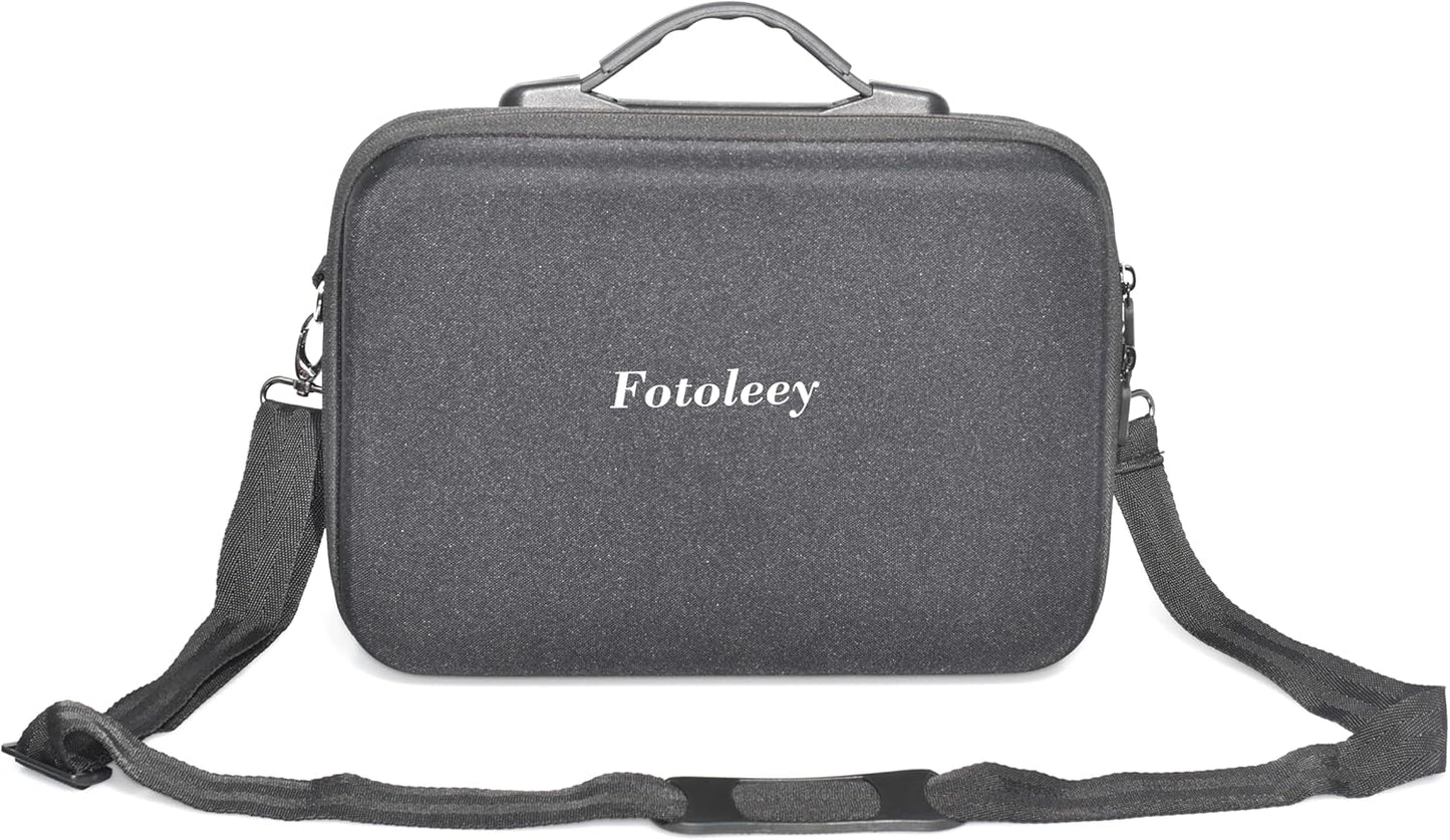 Fotoleey Travel Case for Insta360 X4, Hard Shell,Fits Waterproof Case & Selfie Stick, Includes Shoulder Strap, Handle & Pocket, Made of EVA Material, Good Protection