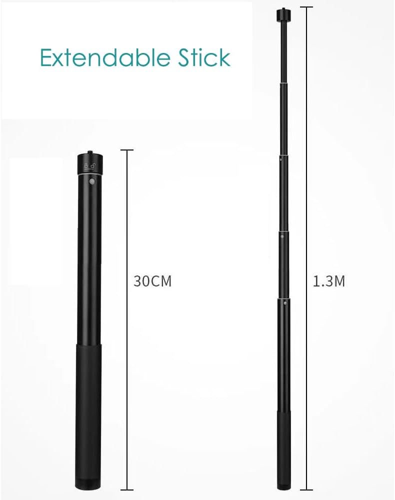 Fotoleey Selfie Stick for DJI Osmo Action 4 with Magnet Mount adapter