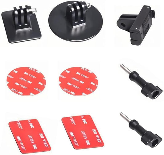 Fotoleey Camera Flat and Curved Adhesive Mount Kit for DJI Action 5 Pro /4/3,Includes Quick-Release Mount and Thumb Screw