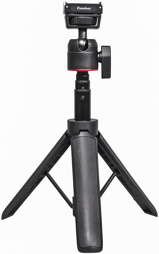 Fotoleey Mini Tripod Stand for DJI Osmo Action 5/4, 20-55cm Extendable Holder with Ball Head Mount Compatible with Insta360, Go Pro, Vlogging Live Streaming Camera Stand