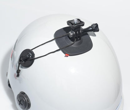Fotoleey Flexible Adhesive Mount for Insta360 X4, X3, X2, One RS- Camera Helmet Mount with Tether Straps with Adhesive Buckle