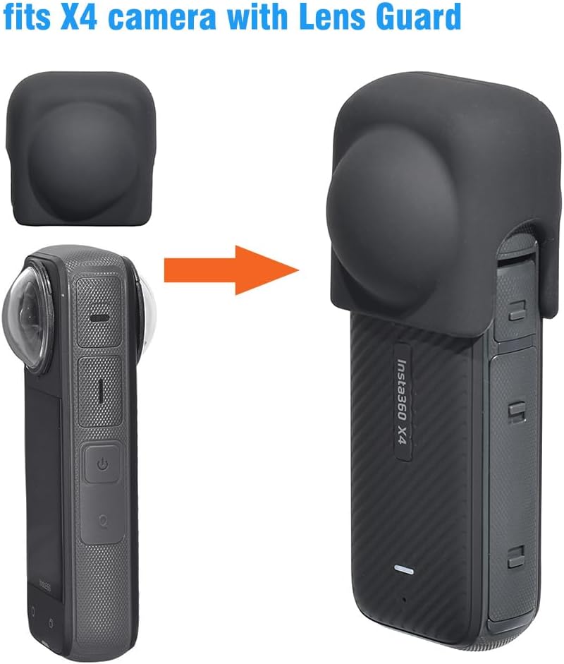 Fotoleey Accessory kit for Insta360 X4, Hard Shell Case for insta360 X4, including Lens Cap, Tripod, Screen Protector for Insta360 X4