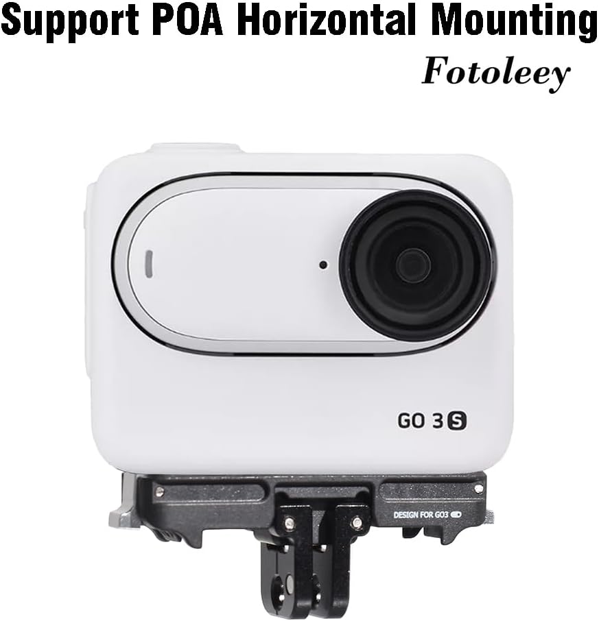 Fotoleey Quick Release Mount for Insta360 GO 3S, GO 3, with Frame Mount