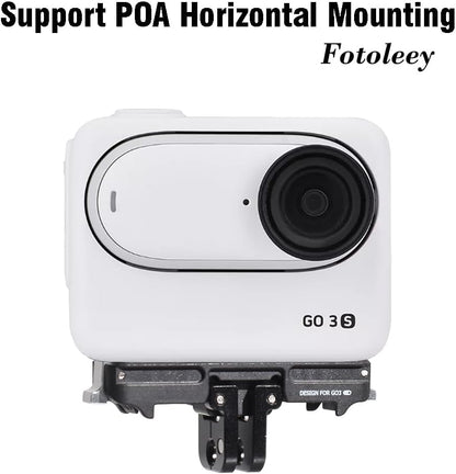 Fotoleey Quick Release Mount for Insta360 GO 3S, GO 3, with Frame Mount