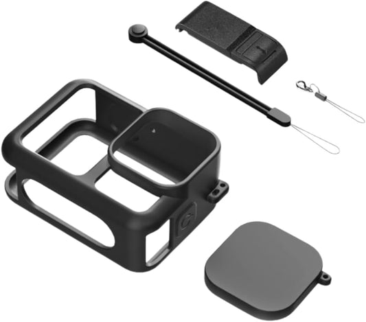 Protective Kit Silicone Case for GoPro Hero 13 Including Battery Cover, Screen Protector, Lens Protector, Lens Cap & Lanyard - Accessories for GoPro 13 Action Camera