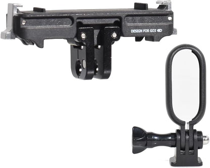 Fotoleey Quick Release Mount for Insta360 GO 3S, GO 3, with Frame Mount