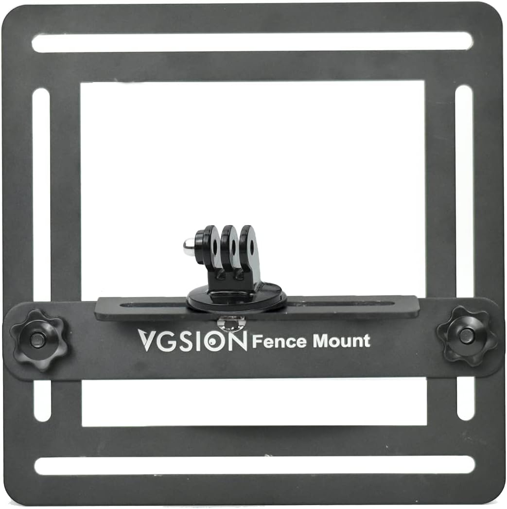 Action Camera Fence Mount for GoPro Hero 13, Hero12/11/10/9/8 Compatible with iPhone,BlackBerry, Samsung Galaxy S III Metal Phone Clip Supporting Recording While Charging, Apply for Ball Games