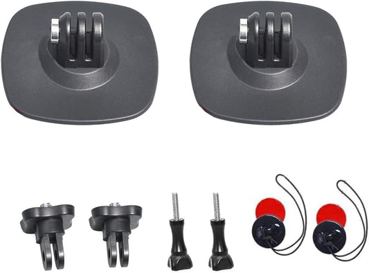 Fotoleey Flexible Adhesive Mount for Insta360 X4, X3, X2, One RS- Camera Helmet Mount with Tether Straps with Adhesive Buckle
