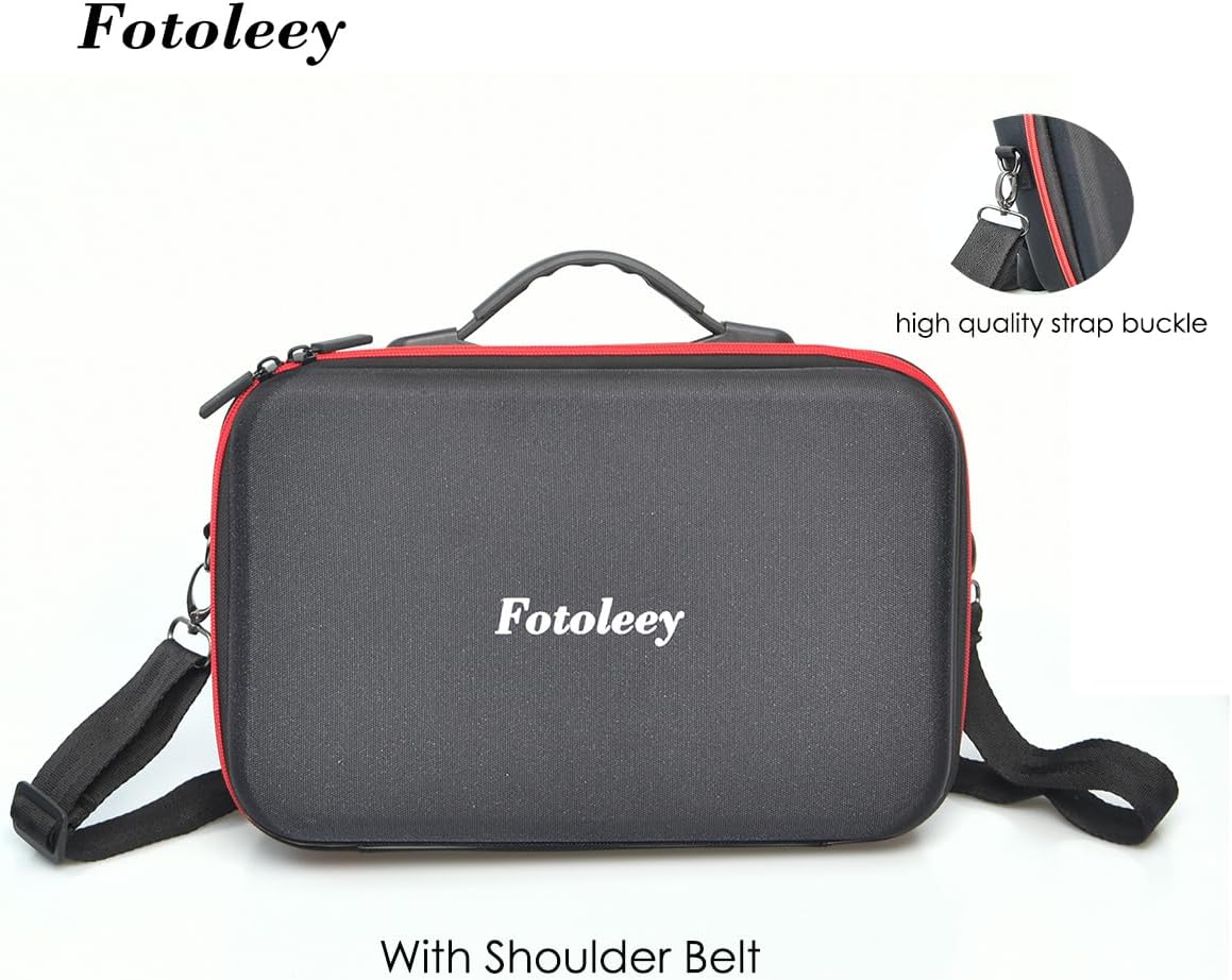 Fotoleey Insta360 X4 Travel Case, Hard Shell Camera-cases with Customized Protective Interior, Weatherproof Exterior, Shoulder Strap & Handle