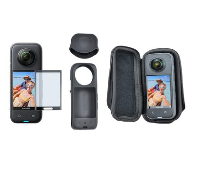 VGSION Hard Shell Portable Case Soft Sleeve Screen Protector for Insta360 X3