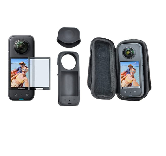 VGSION Hard Shell Portable Case Soft Sleeve Screen Protector for Insta360 X3