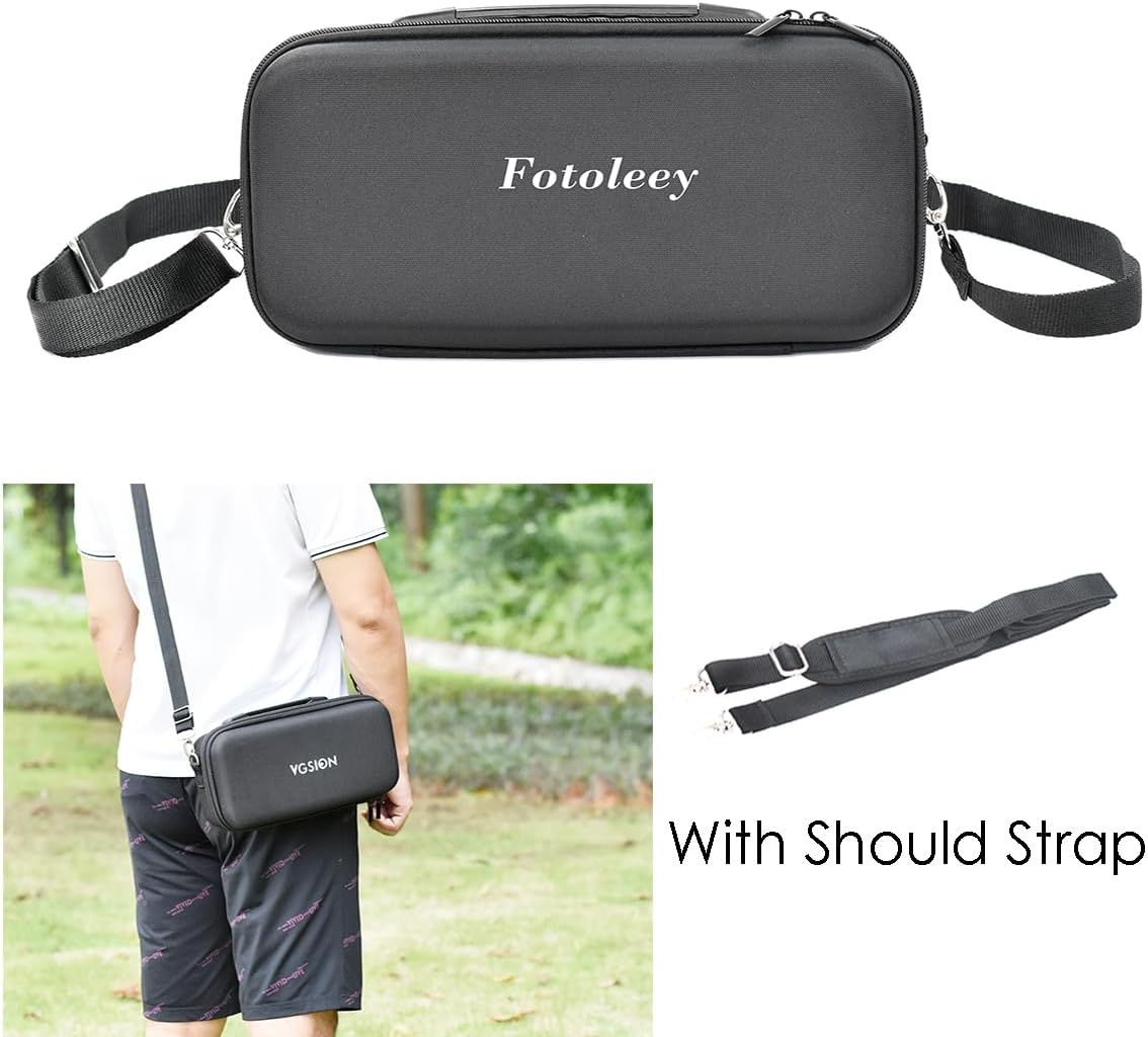 Fotoleey Carry Case for Insta360 X4 - Shell Protective Case with Shoulder Strap - Durable Nylon EVA Camera Bag