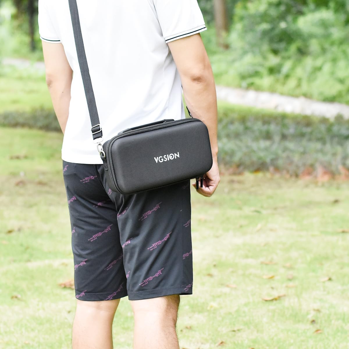 Fotoleey Carry Case for Insta360 X4 - Shell Protective Case with Shoulder Strap - Durable Nylon EVA Camera Bag