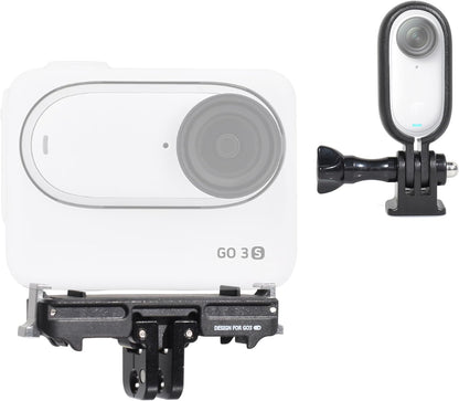 Fotoleey Quick Release Mount for Insta360 GO 3S, GO 3, with Frame Mount