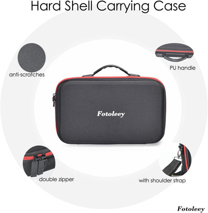 Carrying Case for Insta360 X4 Hard Shell Bag with Shoulder Strap, Fits Selfie Stick, Bullet Time Tripod Handle, Battery Charger