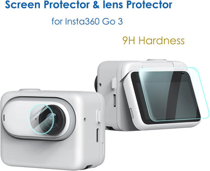 Fotoleey Tempered Screen Protector Lens Protector for Insta360 GO 3