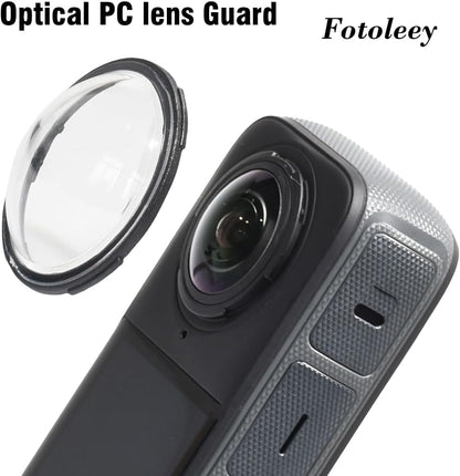 Fotoleey Standard Lens Guard for Insta360 X4 Includes Screen Protector Soft Case with Lens Cap
