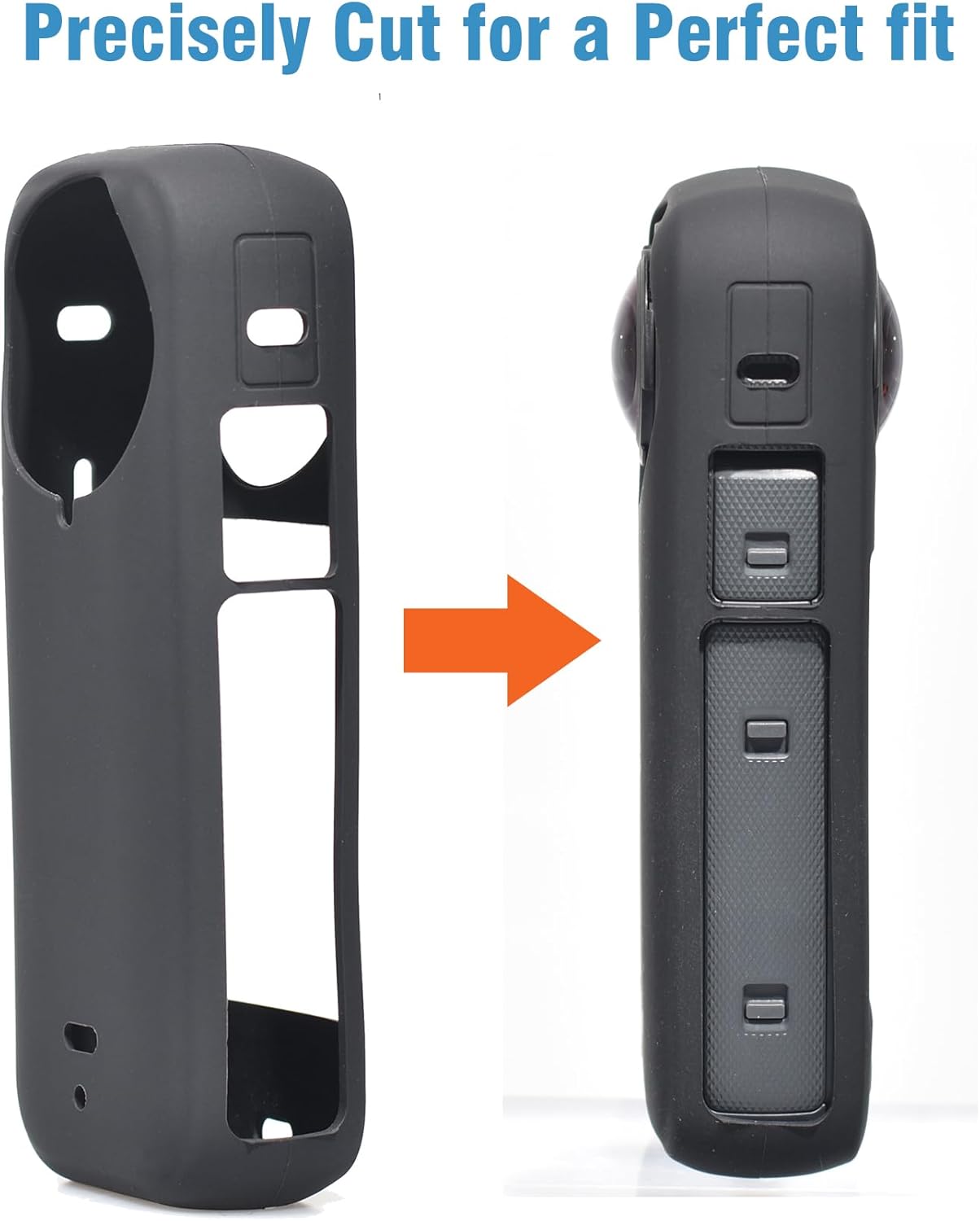 Fotoleey Accessory Kit for Insta360 X4 including Hard Shell Case, Invisible Stick, Lens Cap, Screen Protector