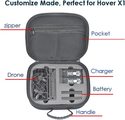 Fotoleey Carry Case Hard Shell Bag for HOVERAir X1 Drone