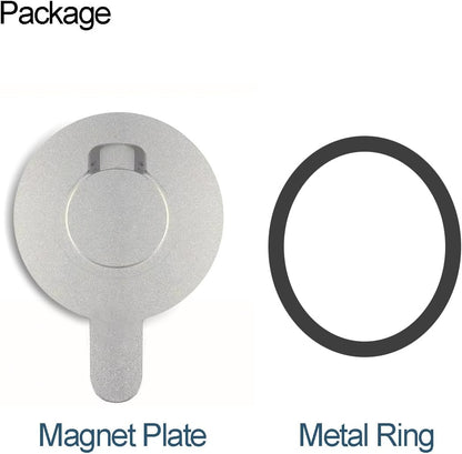 Fotoleey Smartphone Magnetic Mount Adapter for Insta360 Flow Pro/Flow - Magnetic Plate with Metal Ring, Compatible with iPhone 15-10, Sam Sung Galaxy A15, Motorola, OnePlus Nord