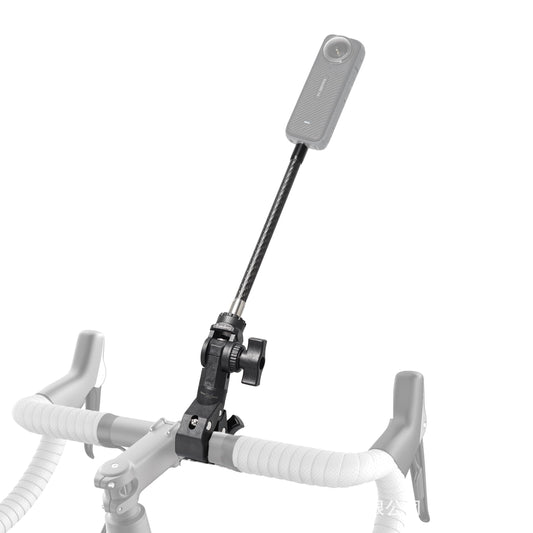 Fotoleey 360 Camera Motorcycle Mount, Bicycle Handlebar Mount for Insta360 X4, X3, X2, Ace Pro, Ace, GoPro with Extension Rod