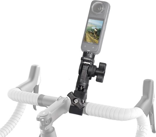 Fotoleey Action Cameras Bike Mount Compatible with Insta360 X4 X3 X2 Ace Pro, Go Pro Hero 13, Hero 12, Hero 11