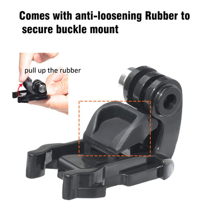 Fotoleey Flat+ Curved Adhesive Mount Kit for GoPro Hero 12, Hero 11, Hero 10, Hero 9, Hero 8 including 3 Way Pivot Arm Apply for Helmets/Surfboards/Dashboards for Diverse Shooting Scenarios