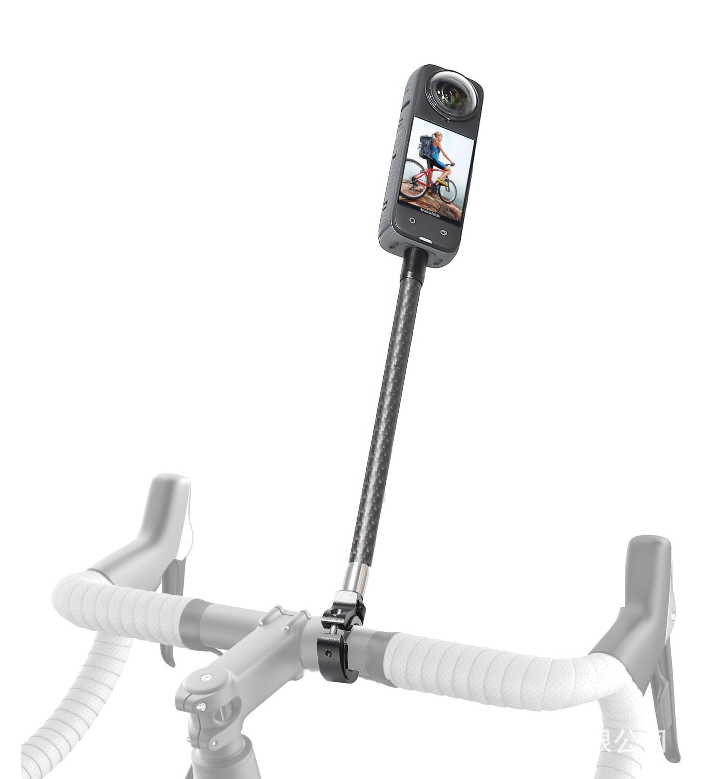 Fotoleey 360 Camera Motorcycle Mount, Bicycle Handlebar Mount for Insta360 X4, X3, X2, Ace Pro, Ace, GoPro Apply for Road Cycling