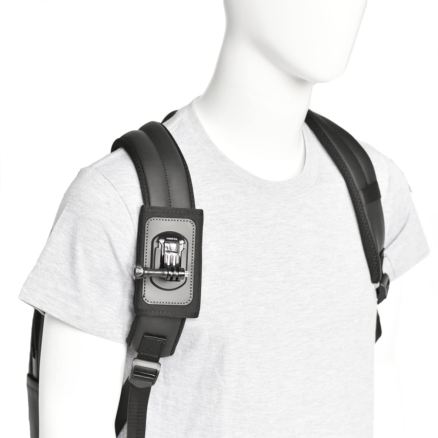 VGSION Camera Backpack Belt Mount for Insta360 One X3/ One X2/ One R / Go 2 Compatible with GoPro Hero10 /9/8/7/6 and Other Action Camera, with 1/4 Adapter